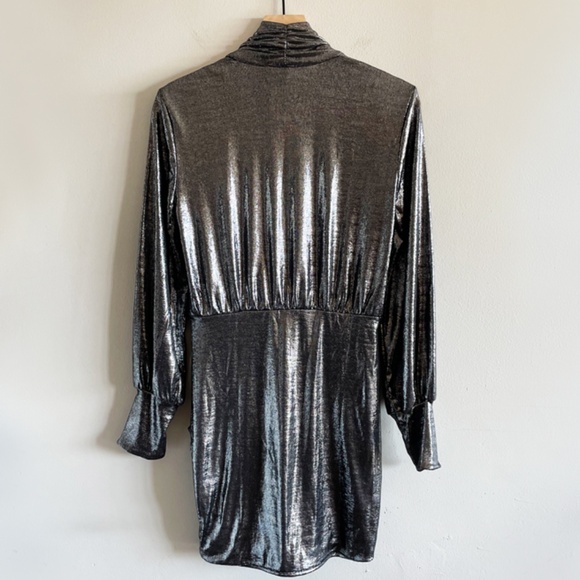 BA&SH “Miss Metallic” Mini Dress| Size Large (US 8) | NWT - Picture 5 of 16